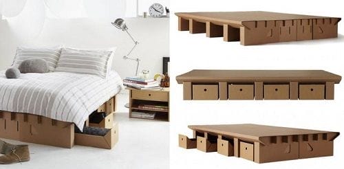 Muebles fabricados con cartón 03