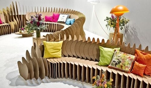 Muebles fabricados con cartón 19