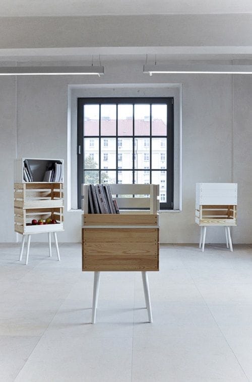 Decoración con cajones de fruta 02