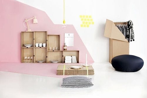 Decoración con cajones de fruta 08