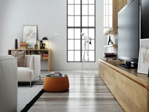 Salón nórdico moderno