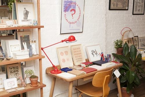 McNally-Jackson-Store-Jielde-lamp-Another-Country-desk-Remodelista