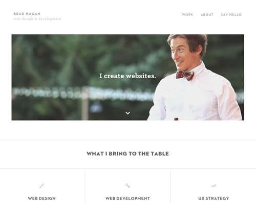 Portfolio Brad Hogan Web Designer