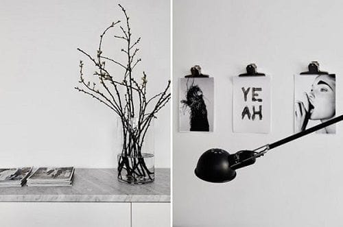 Detalles decorativos del salón