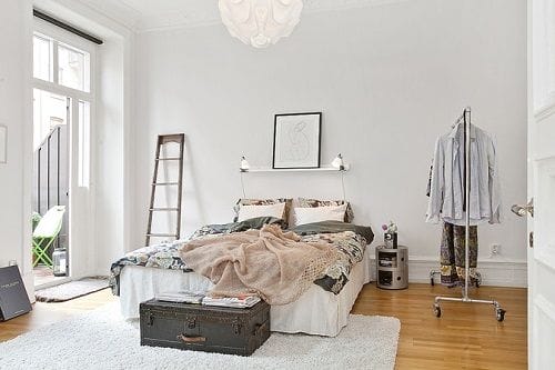 Dormitorio escandinavo colores suaves