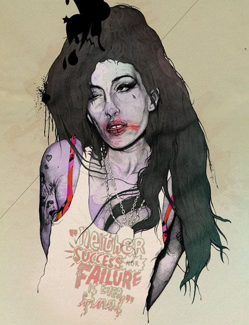 amy winehouse ilustracion gabz