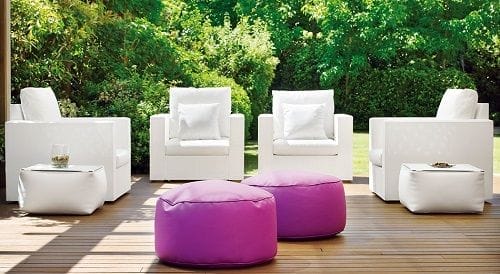 Terraza en blanco
