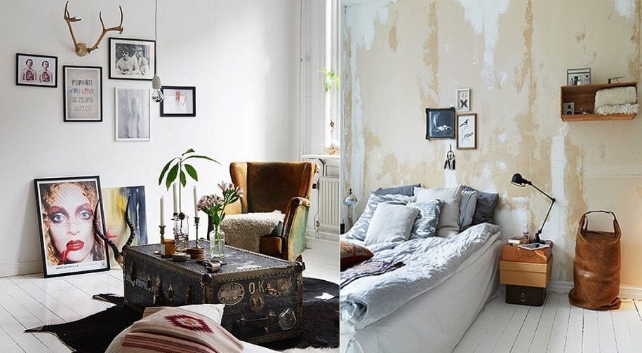 Apartamento bohemio con decoración escandinava errante