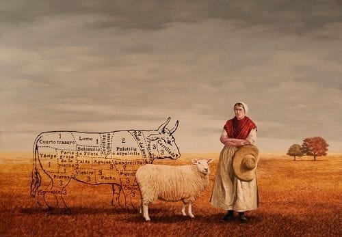 oveja y señora