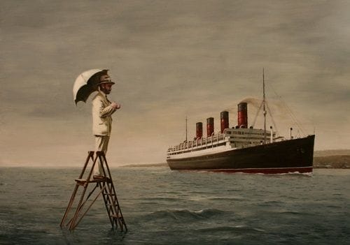 paraguas y titanic