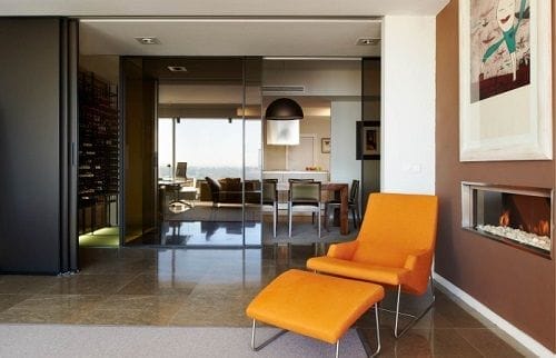 Butaca plegable naranja