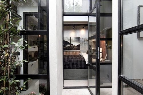 Invernadero con acceso al dormitorio