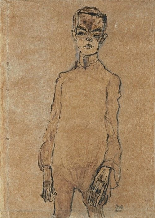Autorretrato Egon Schiele en el thyssen