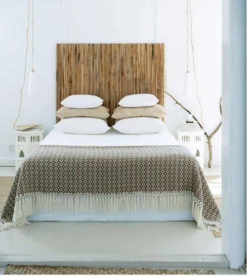 cabecero cama bambu decoracion dormitorios