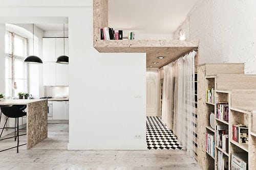 ideas decoracion pisos pequeños estudios ahorrar espacio aprovechamiento doble altura
