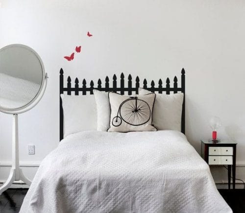 cabecero cama vinilo sticker decoracion dormitorios