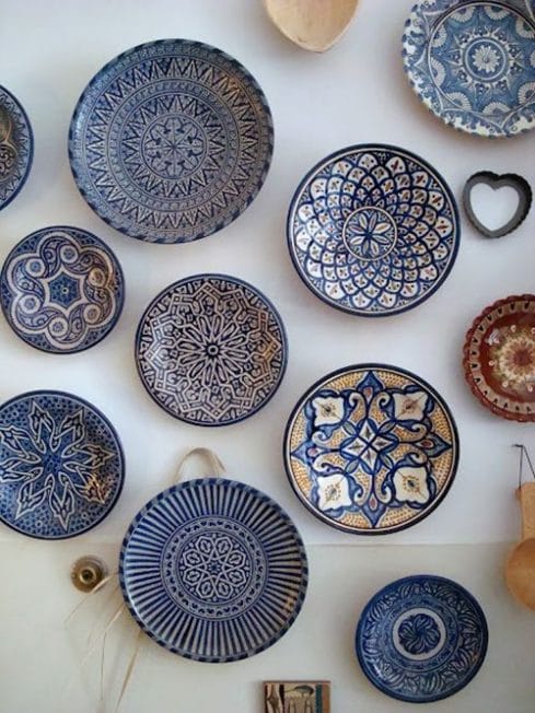 ceramica marroqui motivos arabes platos ideas decoracion