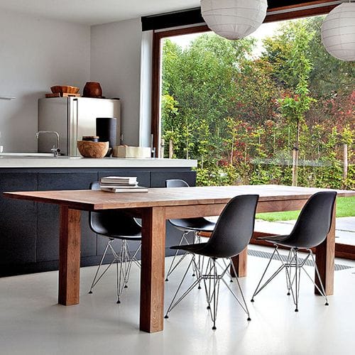 mesa madera mazica diseño firma belga ethnicraft sostenible