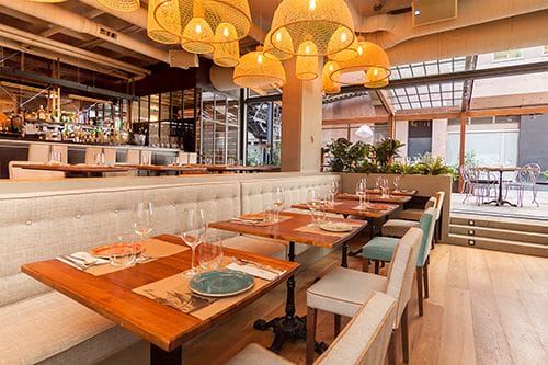 espacio comedor interior restaurantr marieta madrid