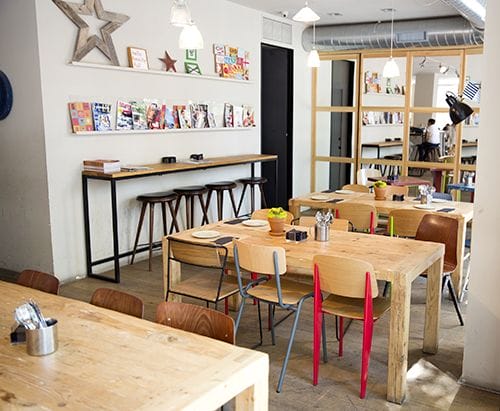 interior bon vivant bistrot cafeteria chueca madrid