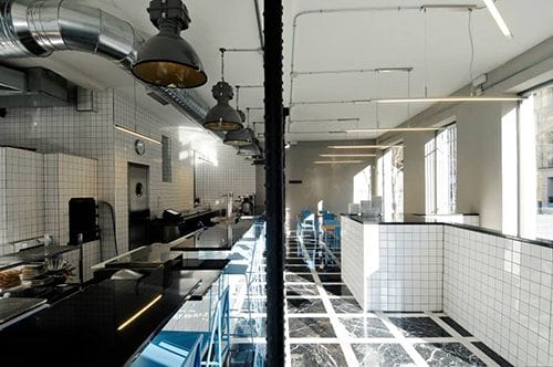 interior estilo industrial local picsa pizzeria argentina madrid
