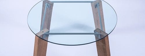 mesa lebrel diseño cristal