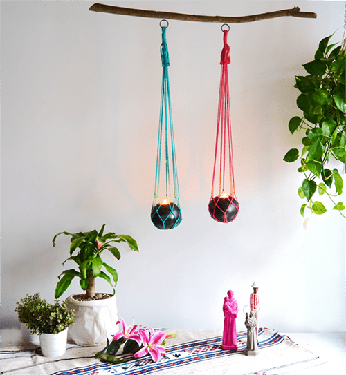 xolgados macrame velas ranran design decoracion