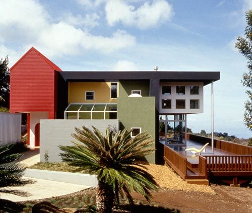 diseño modular casa colores