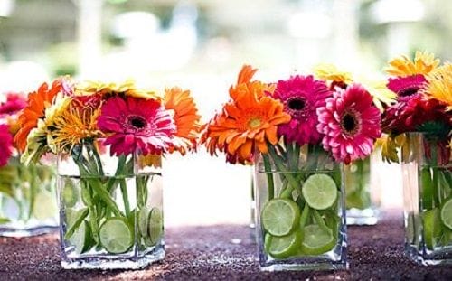 centro de mesa floral