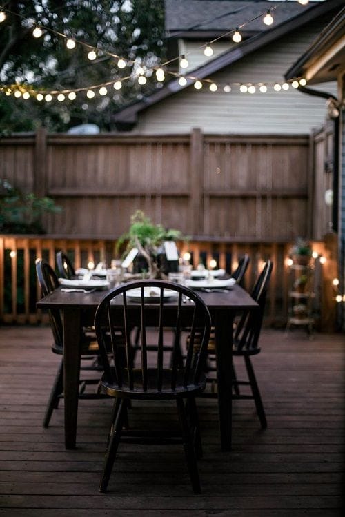 decoracion mesas con luces