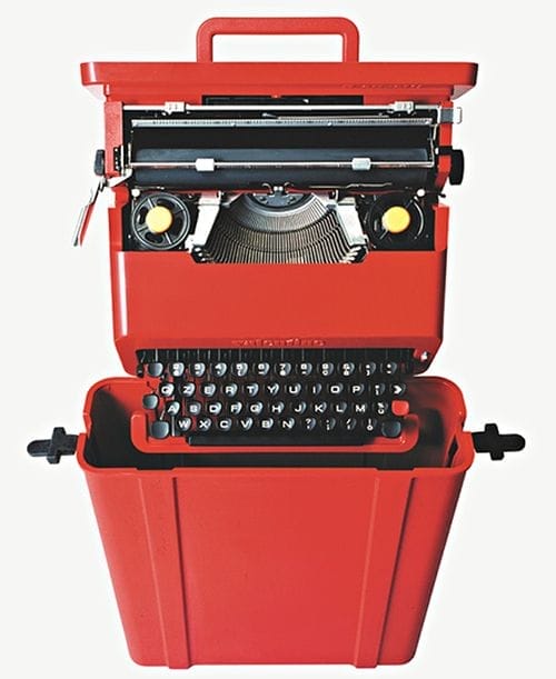 marquina escribir roja