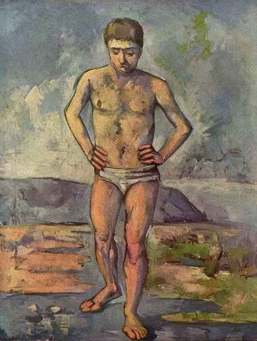 "El bañista", Paul Cézanne (1887)