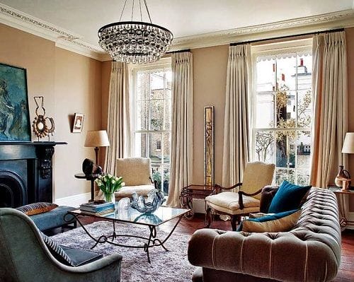 sala de estar estilo victoriano