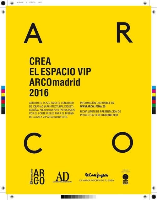 cartel concurso sala vip arco madrid 2016