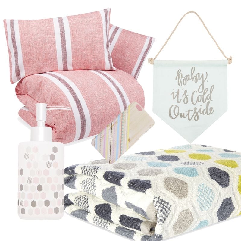 Selección de accesorios para el hogar de Primark