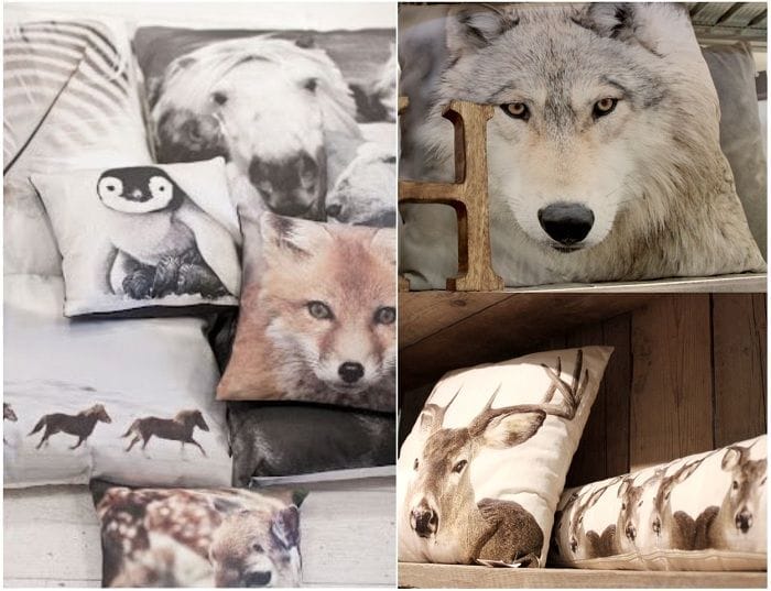 cojines con animales