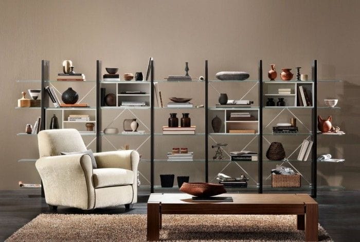 estanteria contemporanea natuzzi