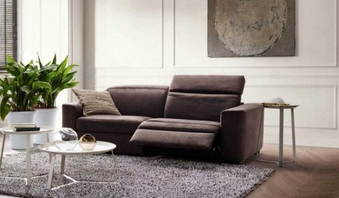 sofa marron moderno natuzzi