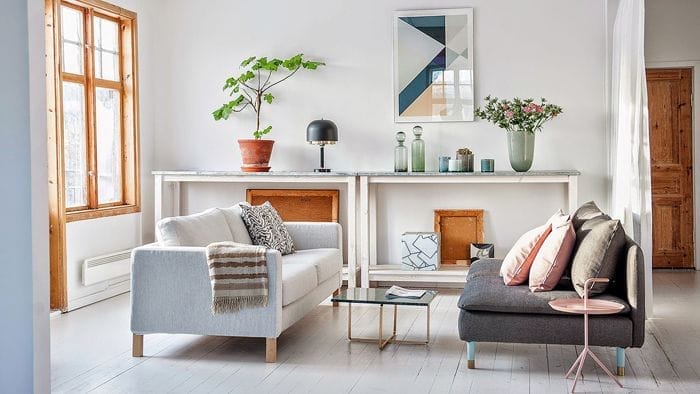 Bemz karlstad ikea 3 asientos gris perla y marengo bemz