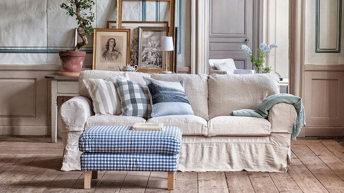 ektorp ikea sofa 3 asientos unbleached bemz