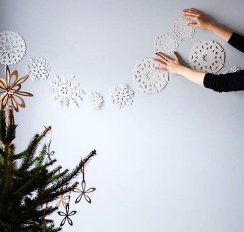 guirnaldas de pared navidad