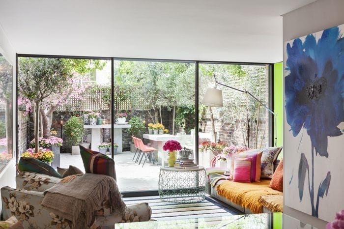 ventanal a terraza en notting hill