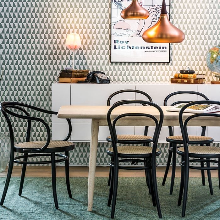 silla thonet bistro o de cafe vienes modelo numero 14 disenada por august thonet