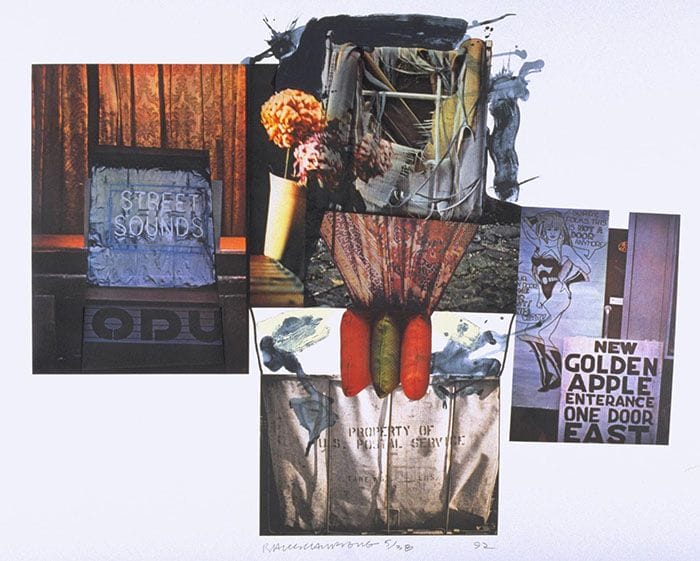 Street Sounds 1992 Robert Rauschenberg 1925-2008 Lent by the American Fund for the Tate Gallery 1995 http://www.tate.org.uk/art/work/L01844