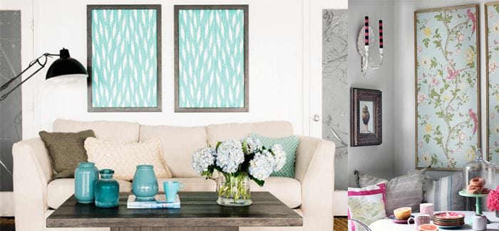 papel pintado enmarcado ideas para decorar tu pared blanca