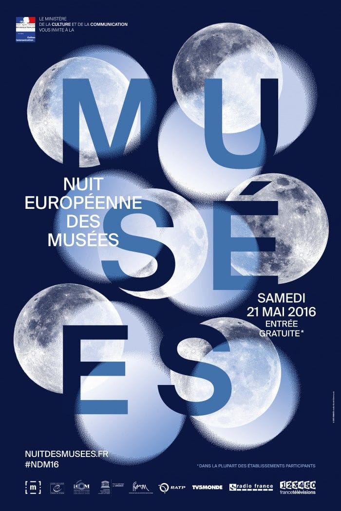 cartel noche europea de los museos espana espanol