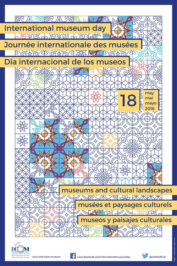 cartel oficial dia internacional de los museos espanol espana madrid barcelona programacion actividades culturales 18 de mayo