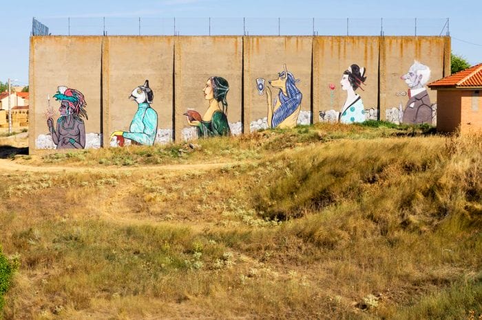 graffiti procesion de parsec castrogonzalo zamora street art espana