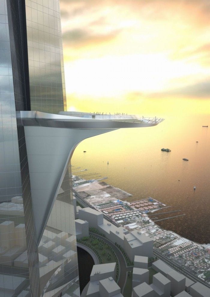 edificios soprendentes kingdom torre jeddah edificio mas alto del mundo futuro mil metros un kilometro altura rascacielos