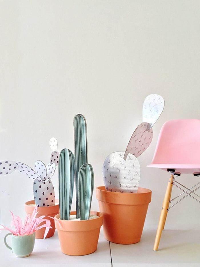 DIY cactus de carton 